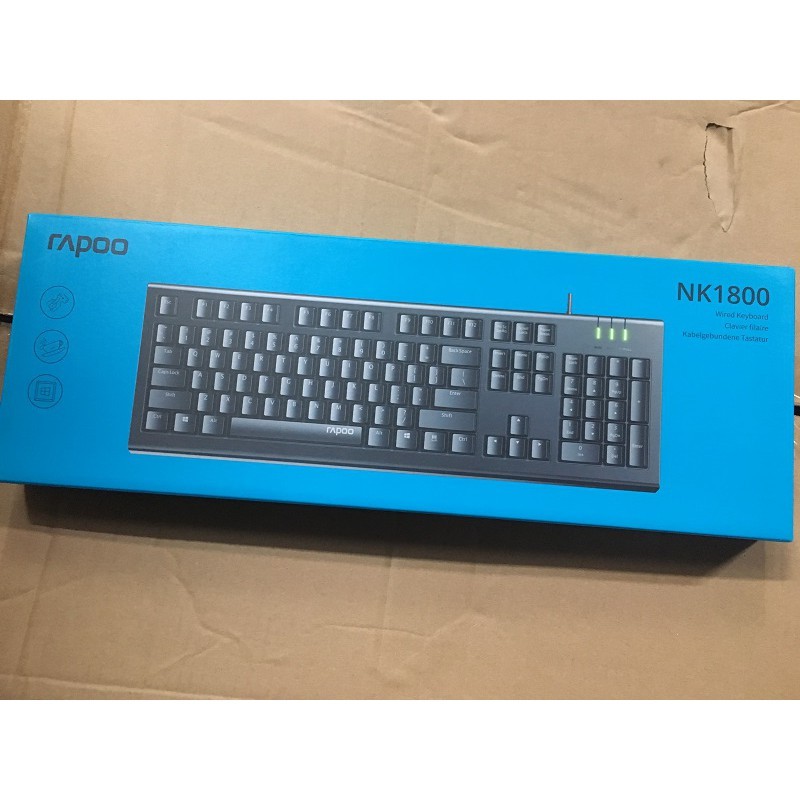 Bàn phím có dây Rapoo NK1800