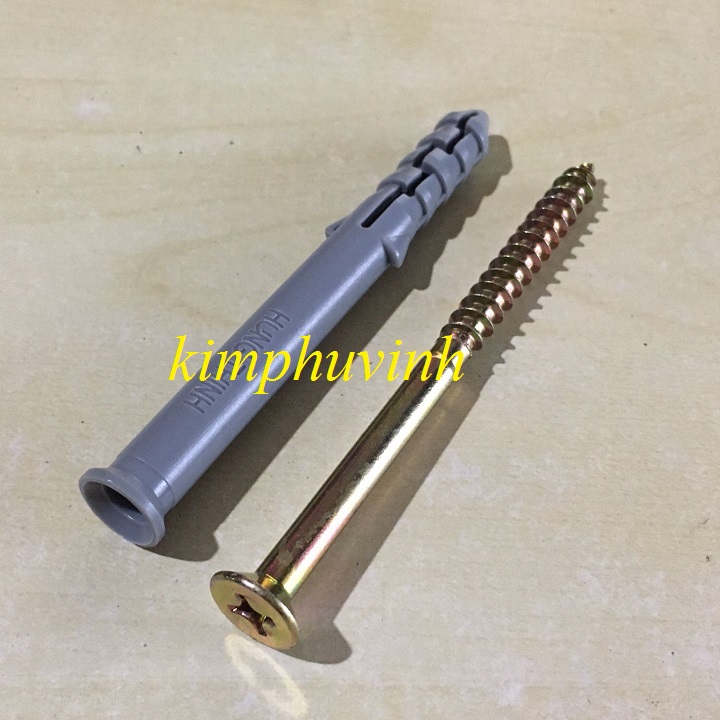 10 bộ - 10x100mm vít tắc kê khung bao xám - vít khung bao cửa nhựa lõi thép