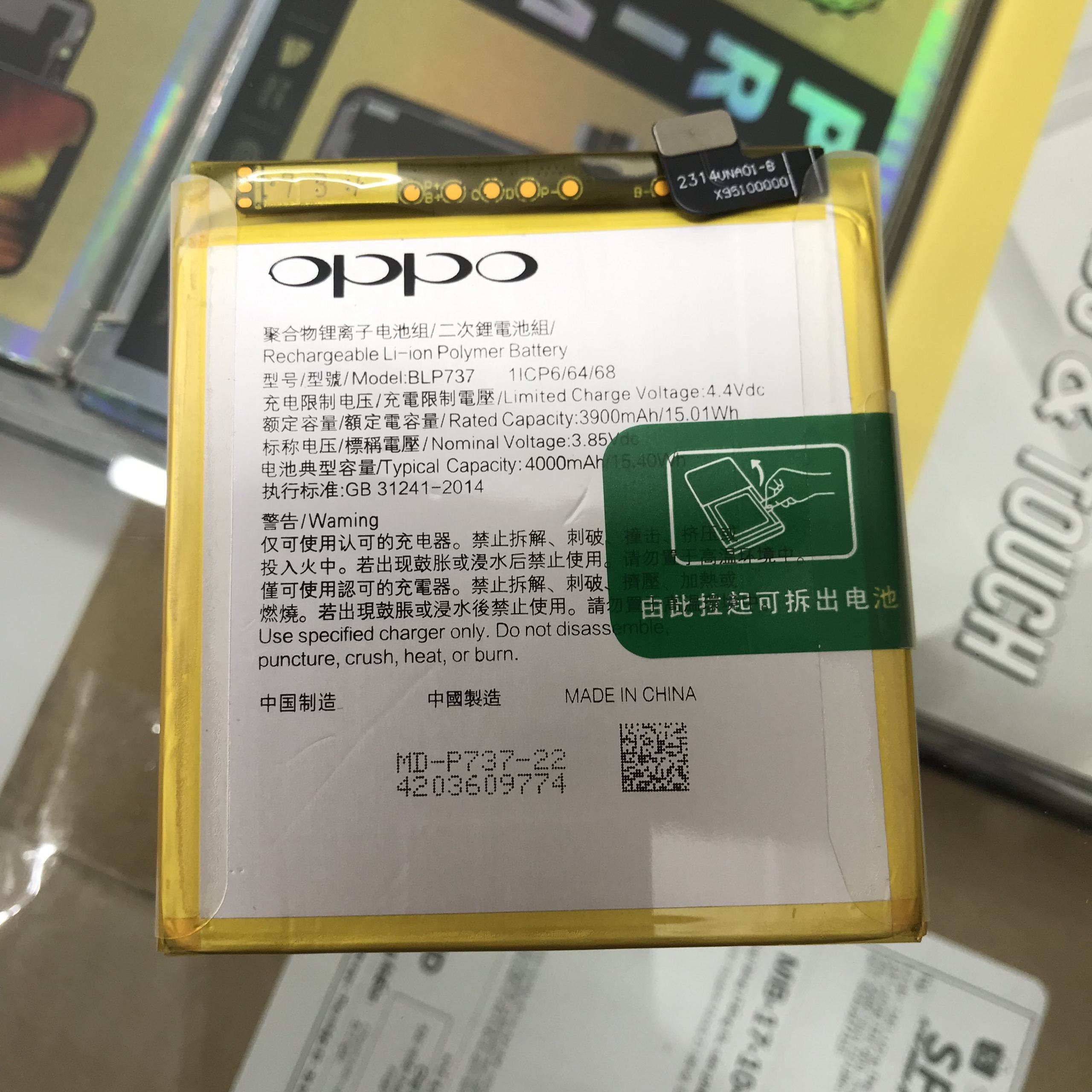 Pin oppo reno 2f cph1989 blp737 bảo hành đổi mới