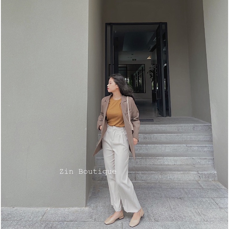 Quần suông Hàn quốc cài khuy Q211