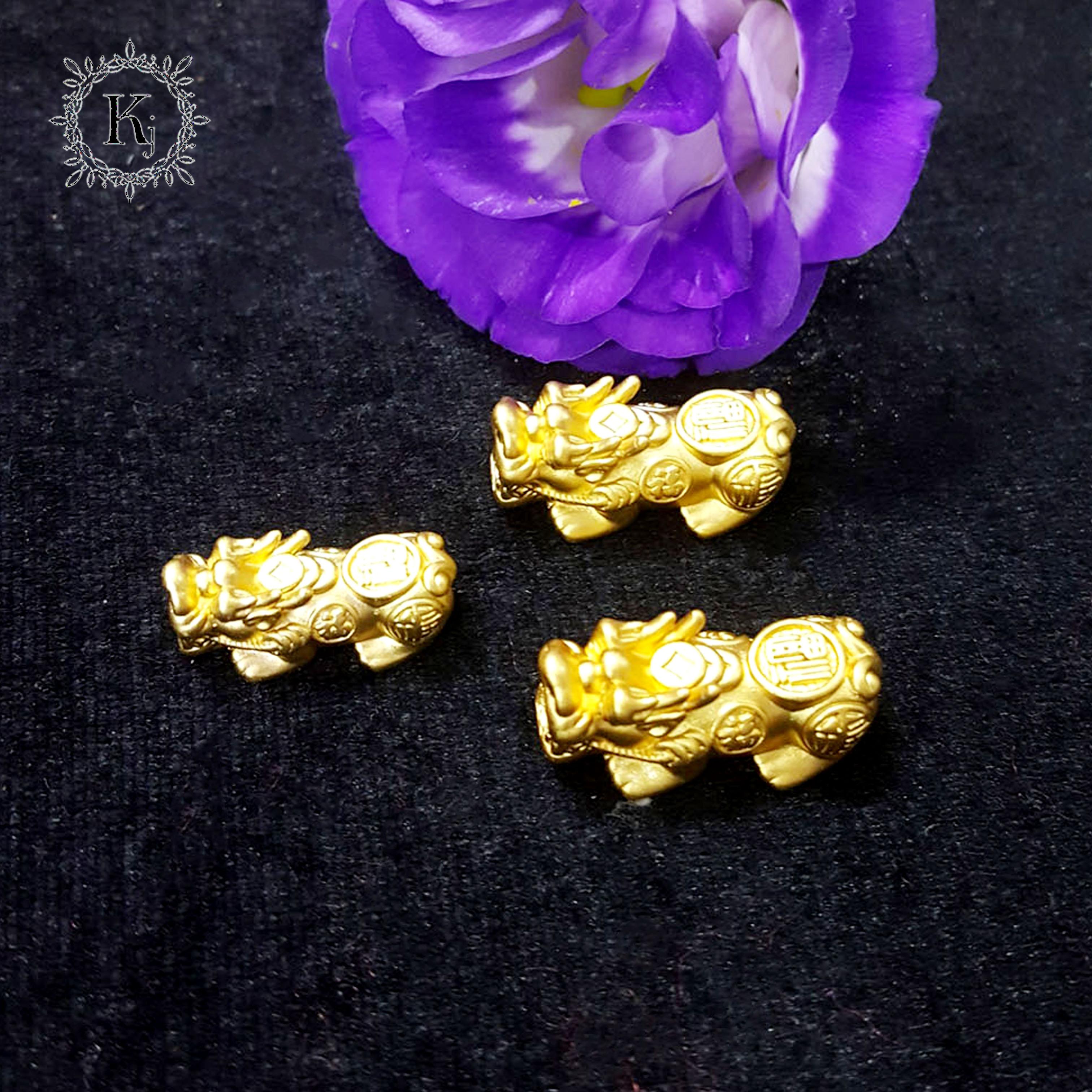 Phụ Kiện Tỳ Hưu Bạc Mạ Vàng 24K Cao Cấp- Không Phai Màu - Không  Gây Dị Ứng