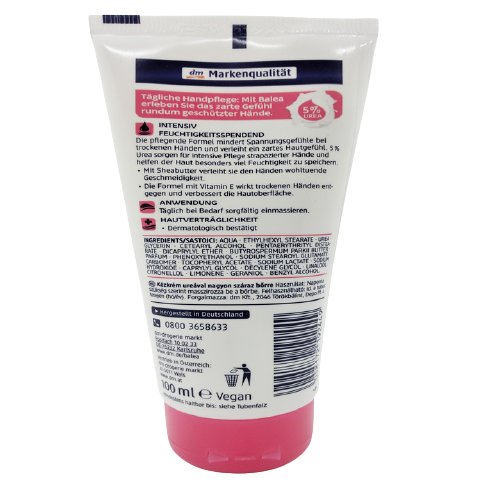 Kem Dưỡng da tay Balea Handcreme Urea của Đức dung tích 100ml