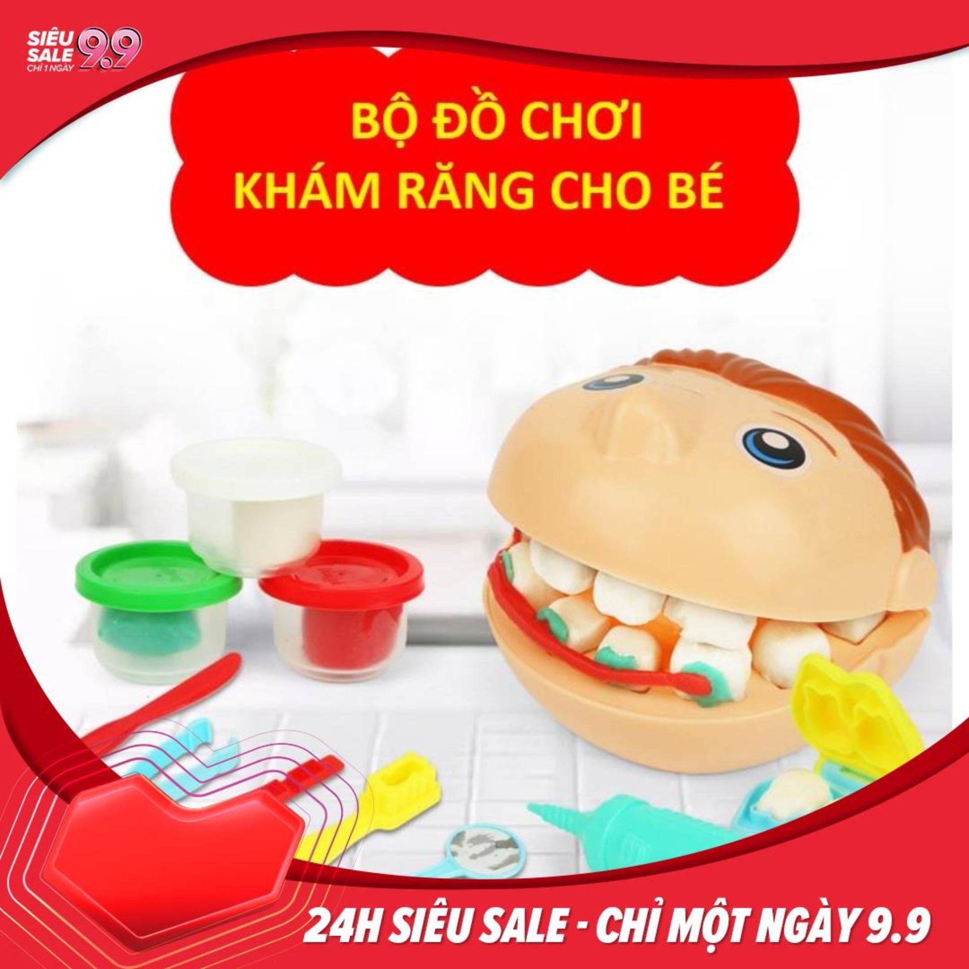 Bộ đồ chơi đất nặn chăm sóc sức khỏe răng miệng cho bé