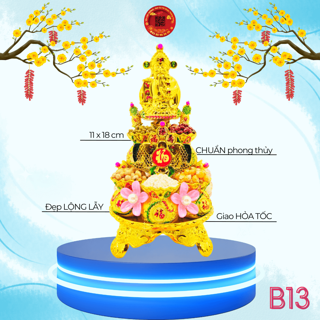 Bông Tỏi Ông Địa Đậu Ngũ Cốc Thần Tài May Mắn - TỎI CÁT TƯỜNG