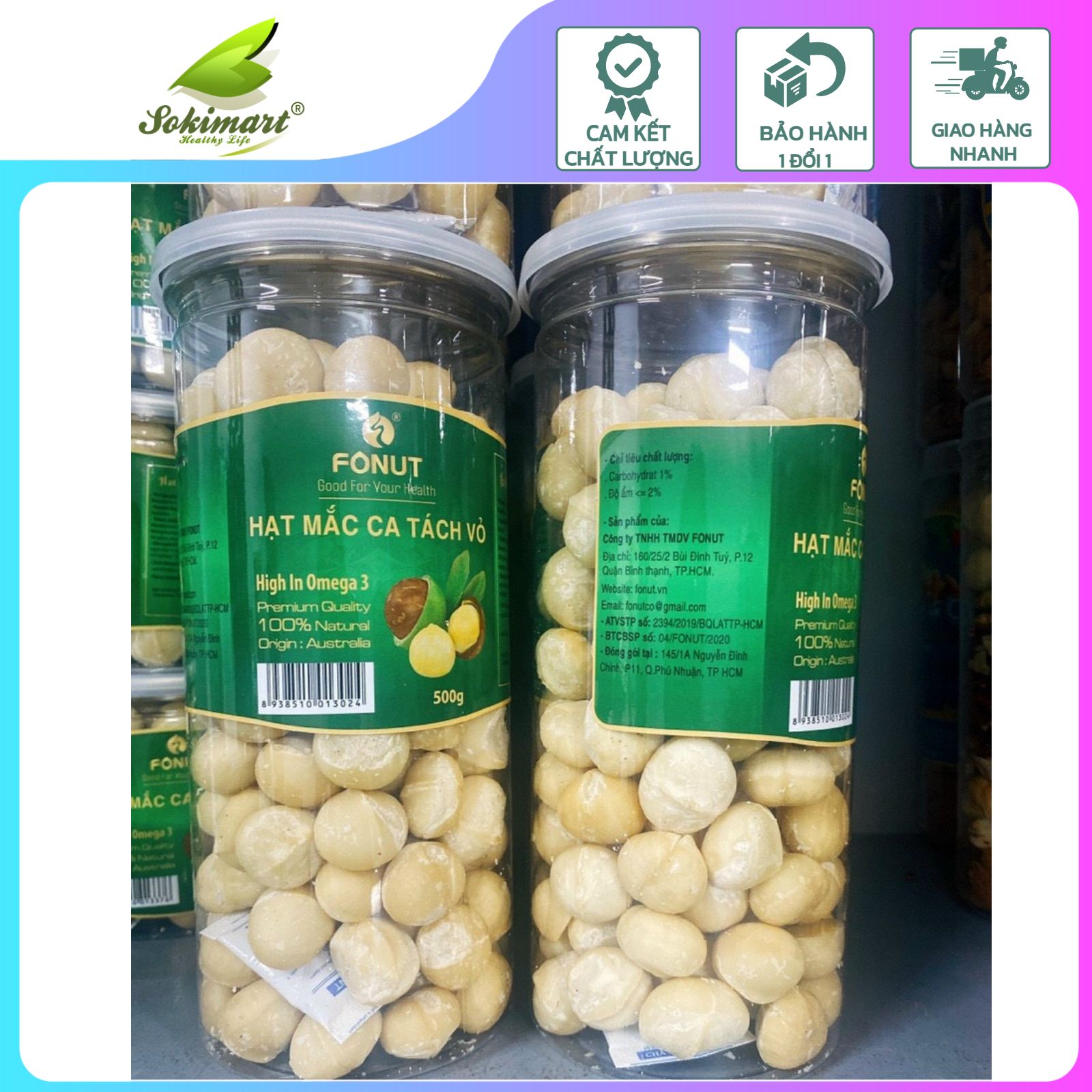 Nhân Macca Úc - 500g
