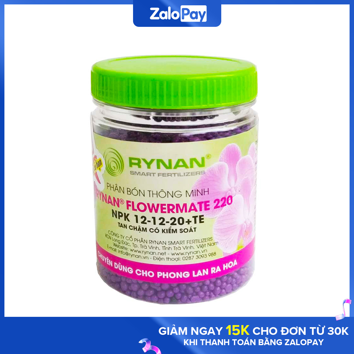 Phân Tan Chậm Cho Lan Rynan Flowermate 220 Dạng Thông Minh