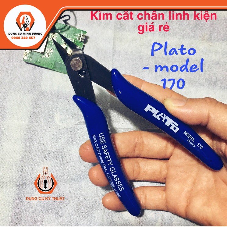 Kìm cắt chân linh kiện điện tử Plato 170