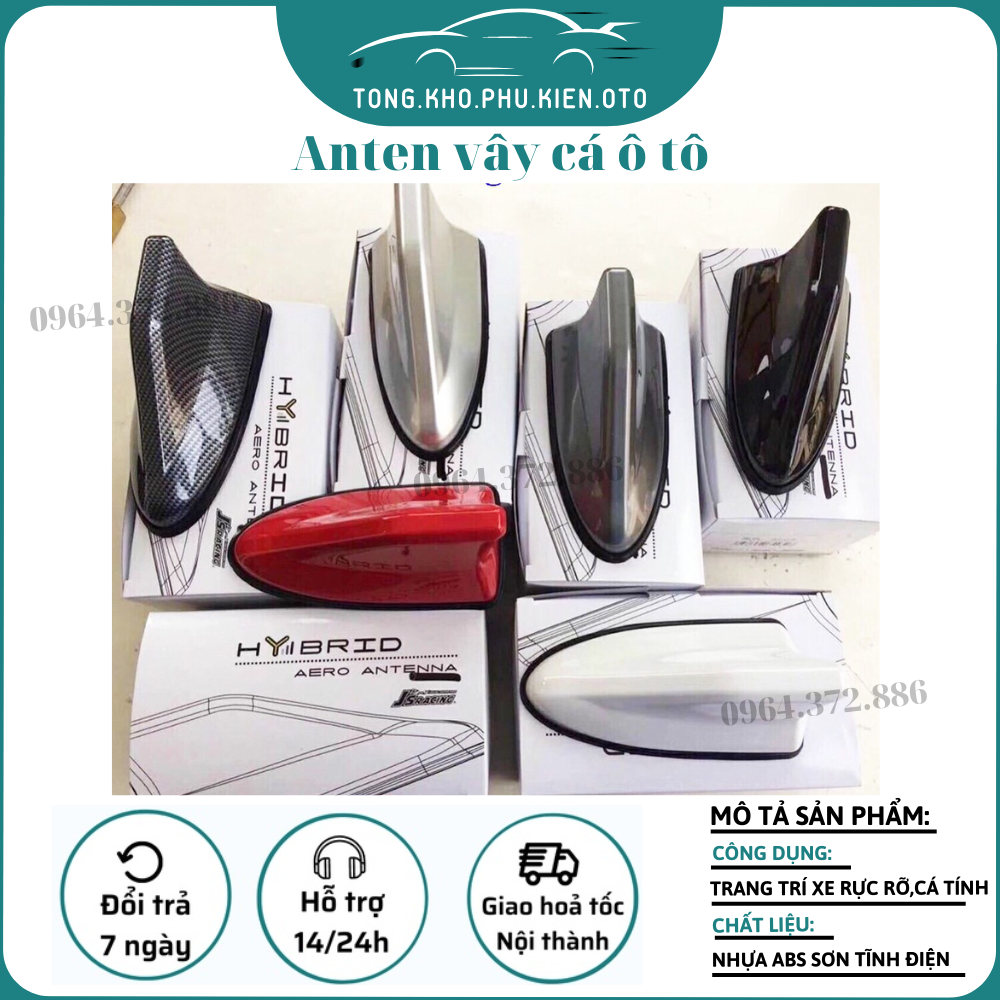 Ăng ten vây cá mập trang trí xe ô tô loại có đế cao su chống nước