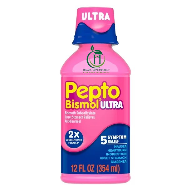 Nước uống siro pepto bismol ultra của mỹ chai 354ml - hỗ trợ tiêu hoá dạ dày