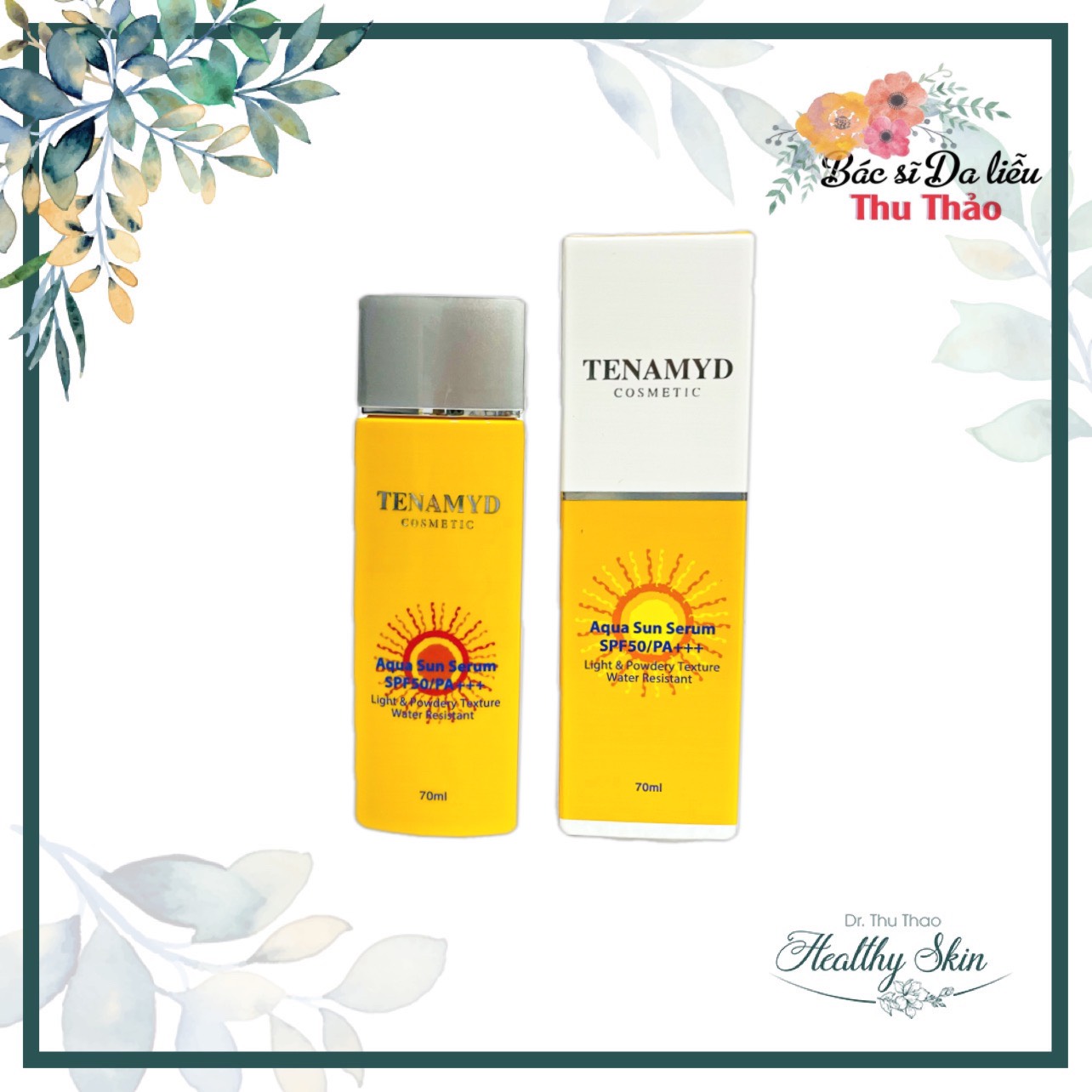 Huyết thanh chống nắng tenamyd aqua sun serum spf 50