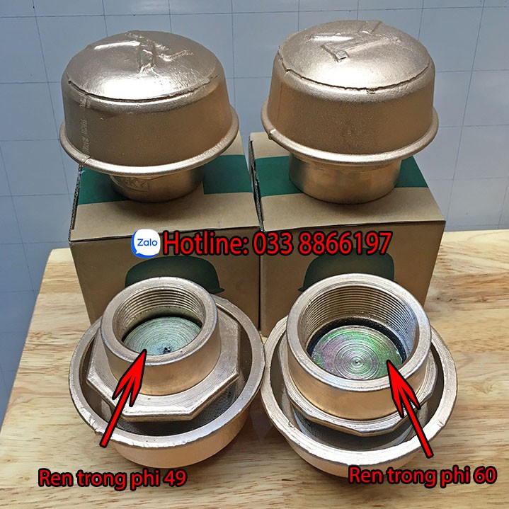 Van thở bồn xăng dầu phi 60