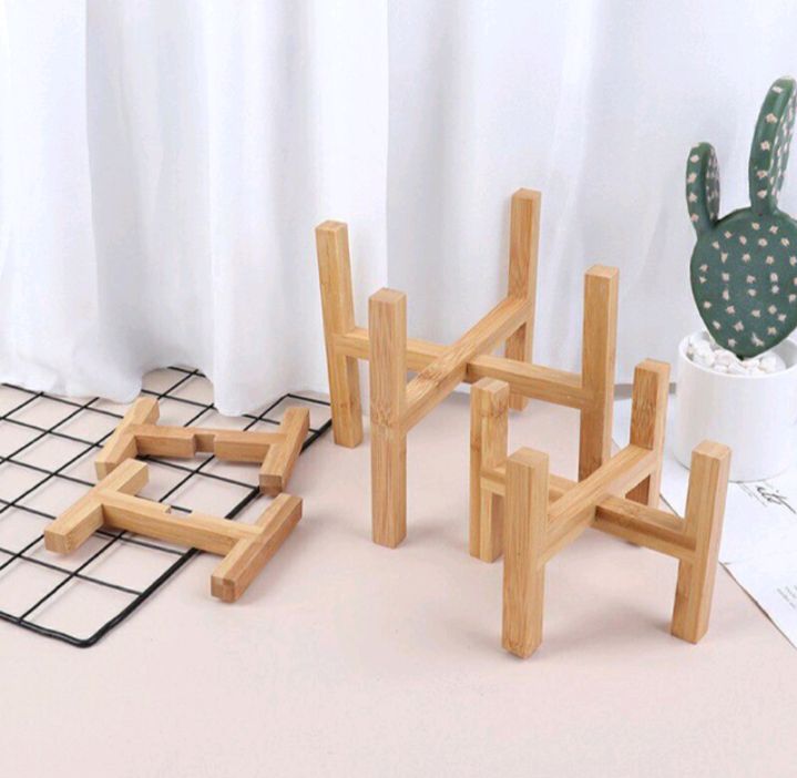 Đôn gỗ đựng chậu cây cảnh