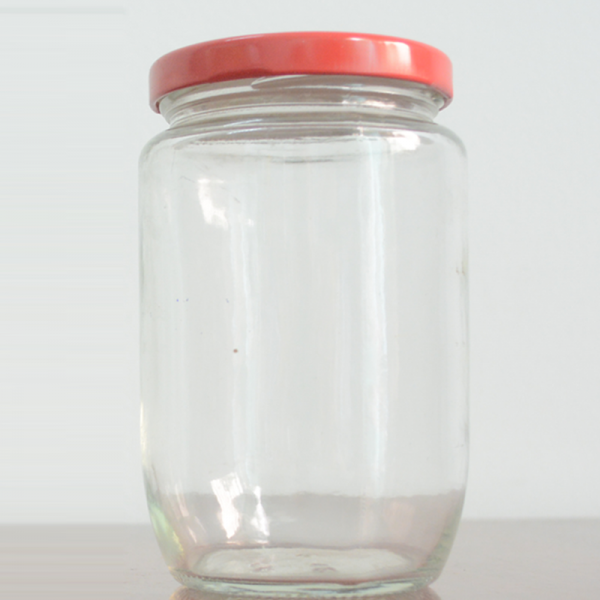 Hủ Thuỷ Tinh Tròn Nắp Thiếc 380ml
