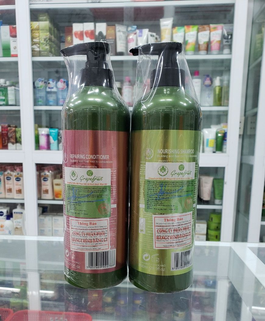 [HCM]Bộ Dầu Gội Dầu Xả Tinh Chất Bưởi Grapefruit Trị Rụng Tóc 850ml