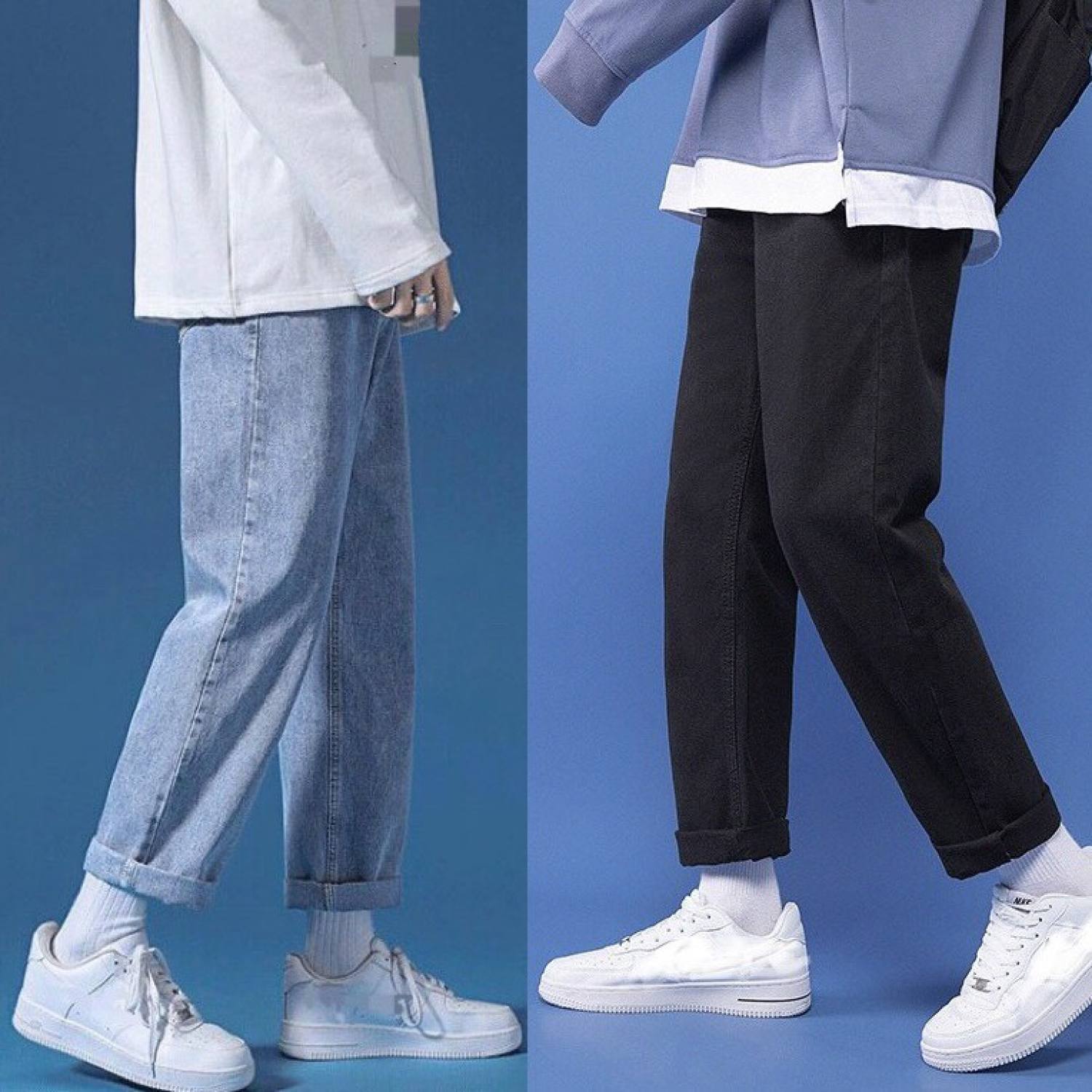 [HCM]Quần Baggy Jean Nam Ống Suông Đẹp Cao Cấp - Quần Jean Nam