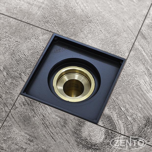 Thoát sàn máy giặt Black series ZT577-1B Double (12x12cm)