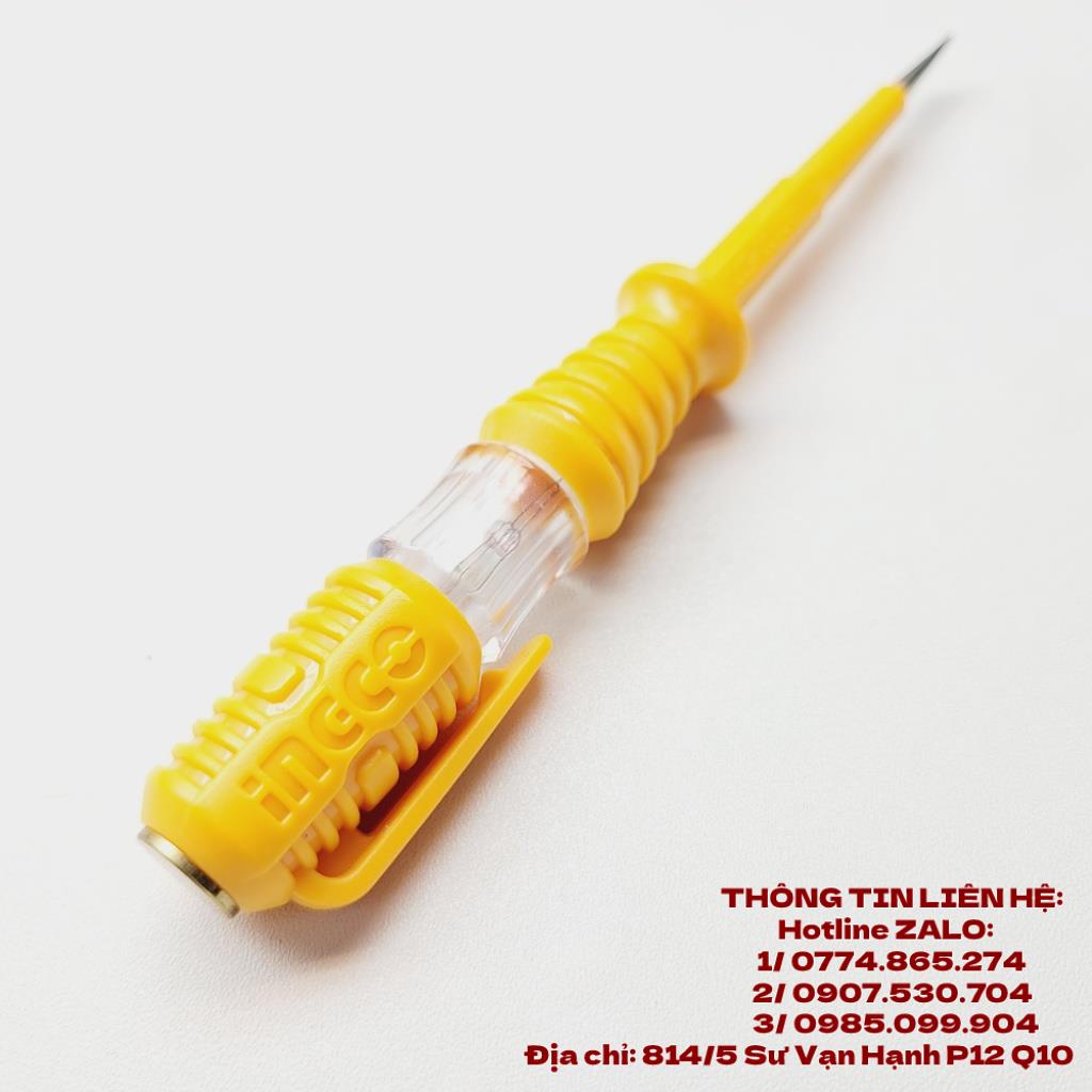Bút thử điện dài 140mm 190mm đo 100-500v ingco total tolsen - tht291408, ingco tht291908, hsdt1408, hsdt1908, 38114, 38115