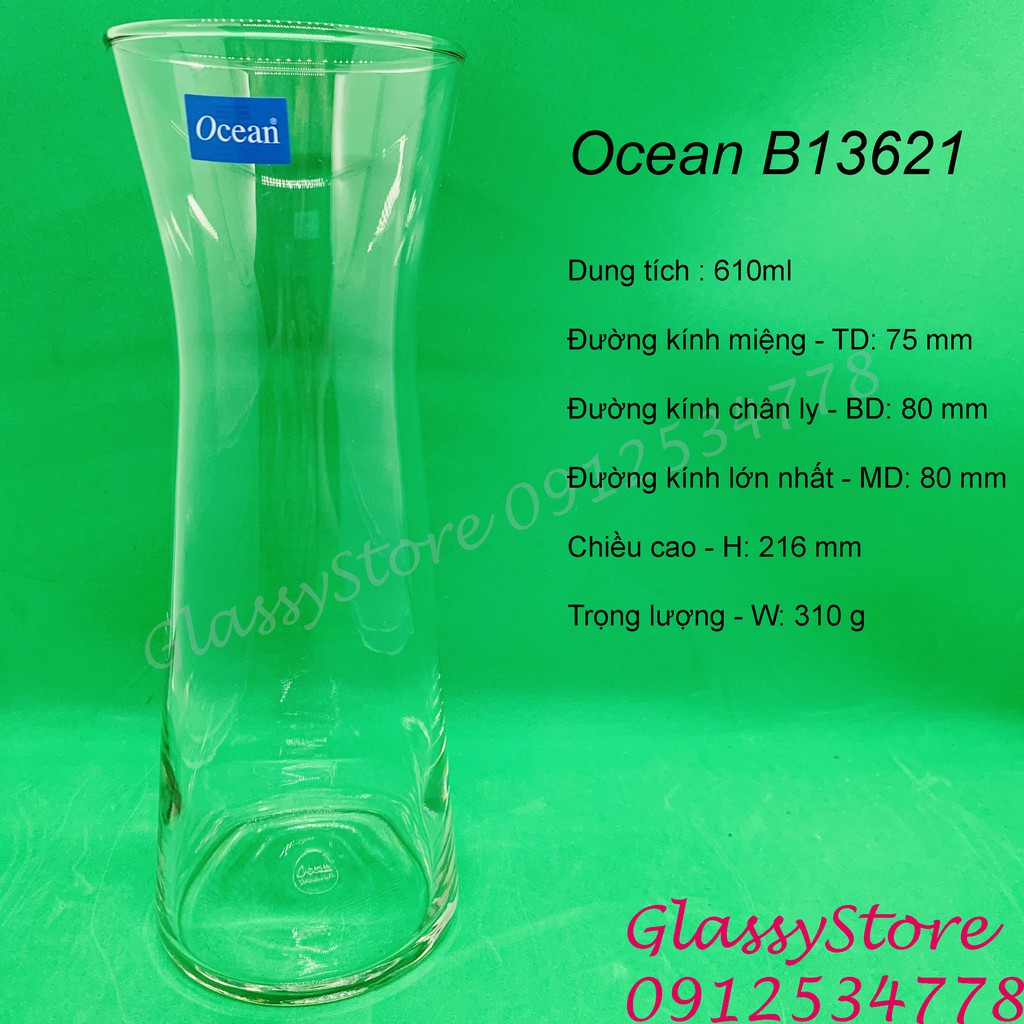 Bình (ly) Thủy Tinh Ocean Carafe - 270ml / 610ml / 940ml / 970ml (Hàng nhập khẩu Thái Lan chính hãng) (1 cái)