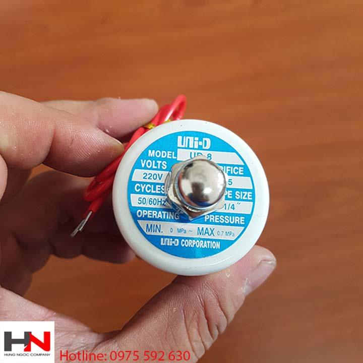 Van điện từ đóng mở nước Unid ren 21 điện 220v