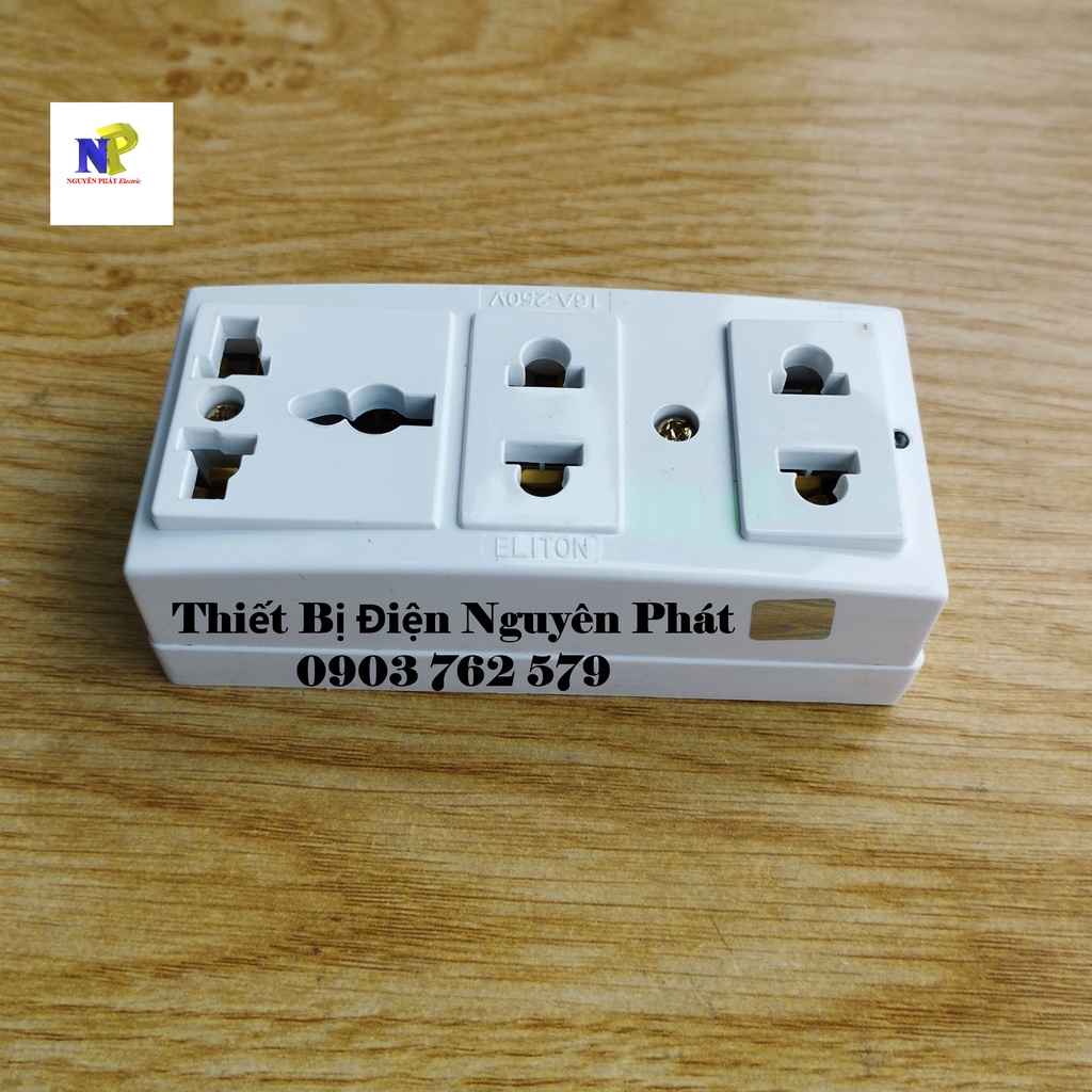 [ELITON] Ổ Cắm 3 Lổ Có Đa Năng 16A-250V