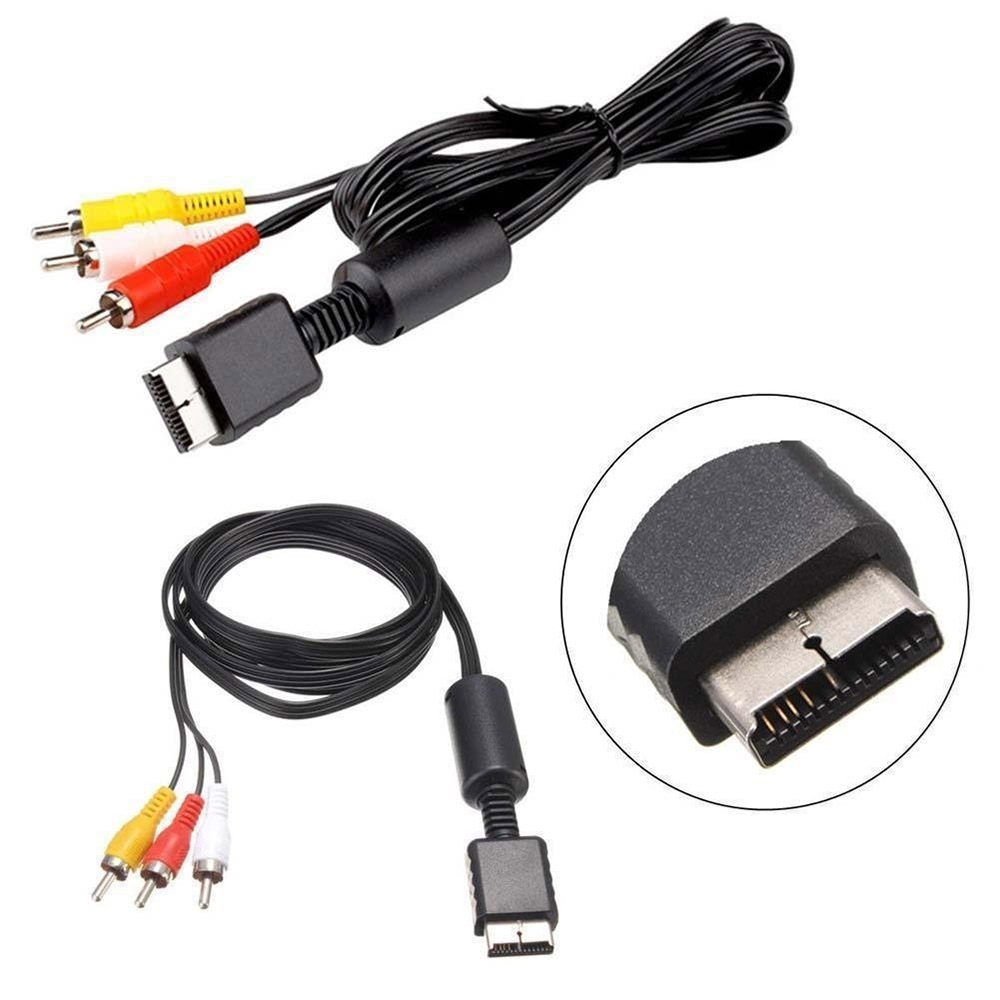 1PC 1.8m 3 Cáp video/âm thanh RCA Màu đen Bộ chuyển đổi đa đầu ra TV AVwire