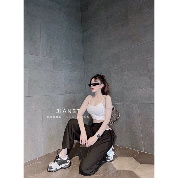 Set áo 2 dây và quần chéo eo rút dây siêu hot hit-