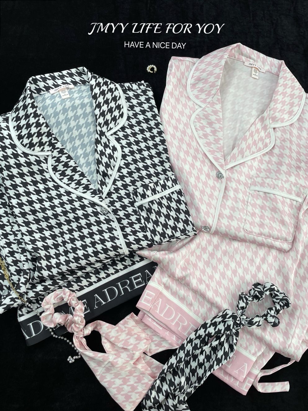 Đồ ngủ nữ pijama lụa dài tay cao cấp – B1