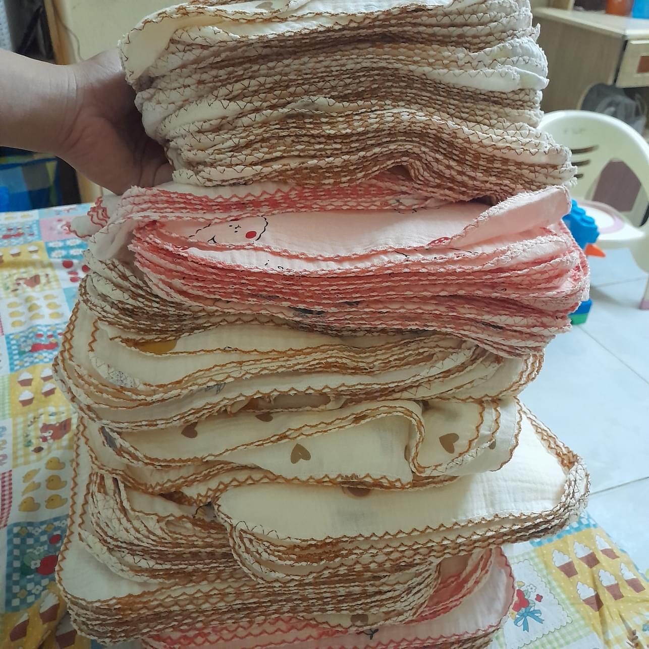 Khăn Xô sợi Tre Muslin 2 Lớp 25*25cm (nhiều mẫu)