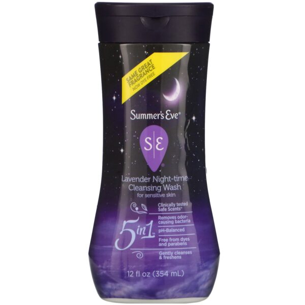 Dung dịch vệ sinh summer’s eve night-time cleansing wash for sensitive skin lavender