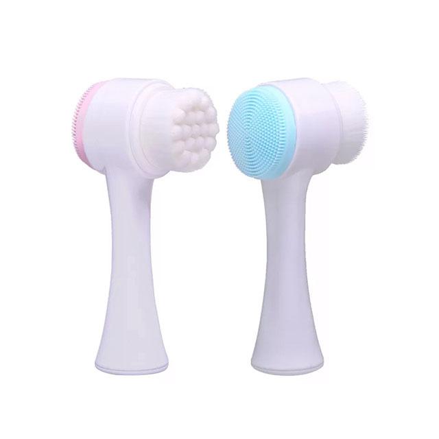 [HCM]Cọ rửa mặt 2 đầu Silicon làm sạch sâu da mặt 3D