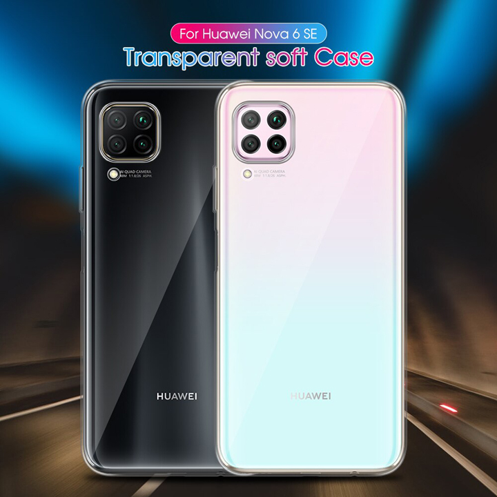 Ốp lưng Huawei Nova 6 SE, Nova 7i silicon dẻo trong suốt