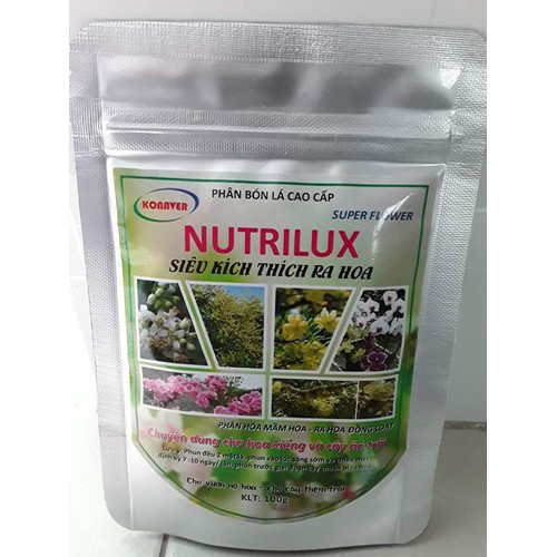[HCM]Phân bón NPK Kích ra hoa Nutrilux 100g