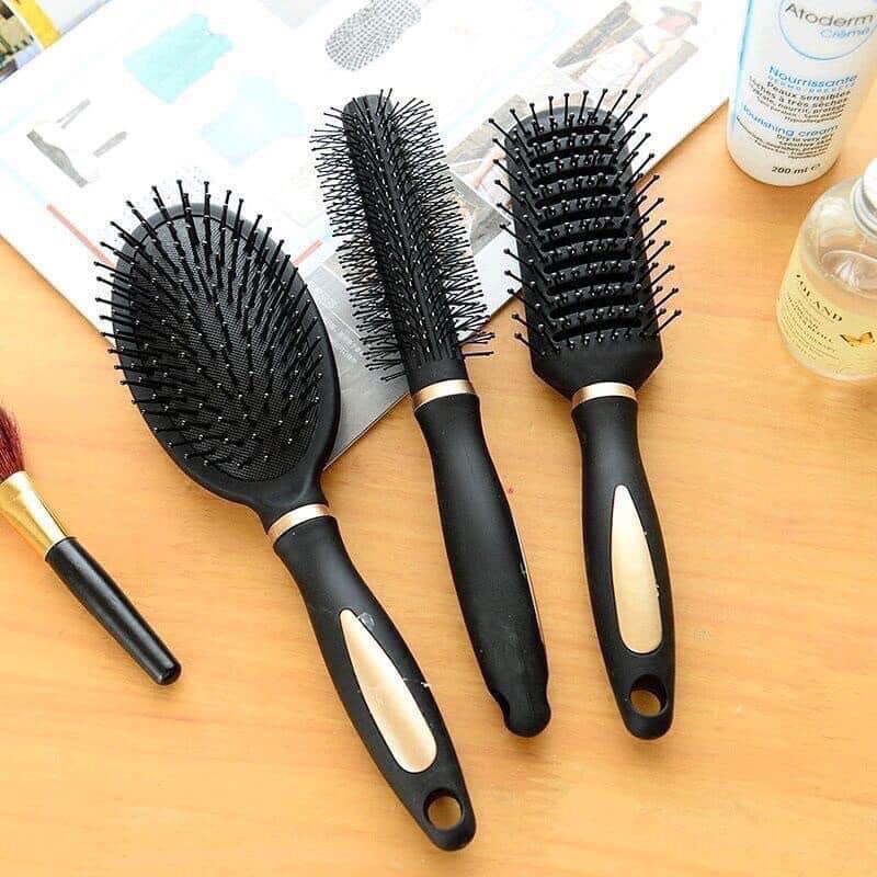 Set 3 Lược Chống Rối Tóc Cao Cấp  (gỡ rối + chải khô nhanh + bảo vệ tóc)