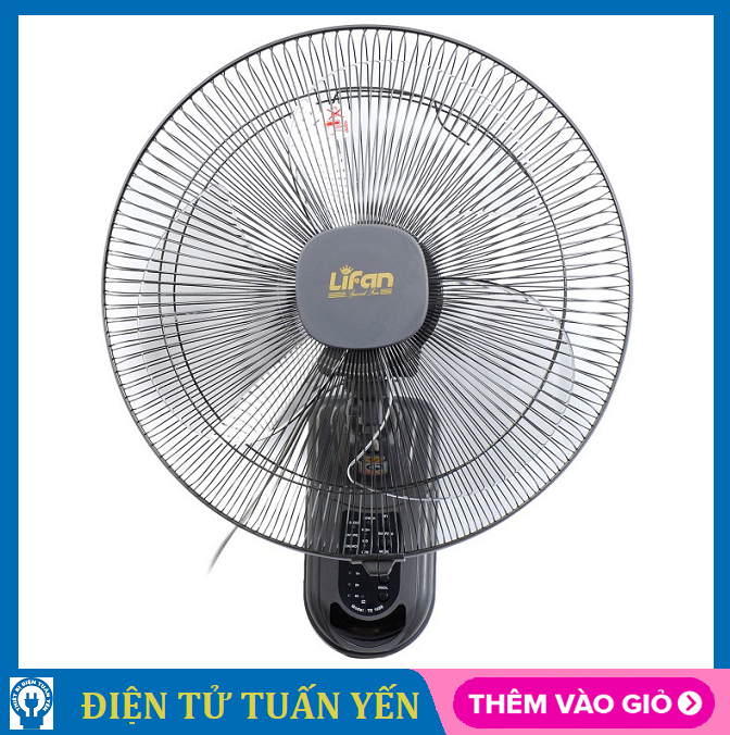 Quạt treo tường Lifan TE-1688 điều khiển từ xa, công suất 50W, chế độ hẹn giờ ngủ - Hàng chính hãng