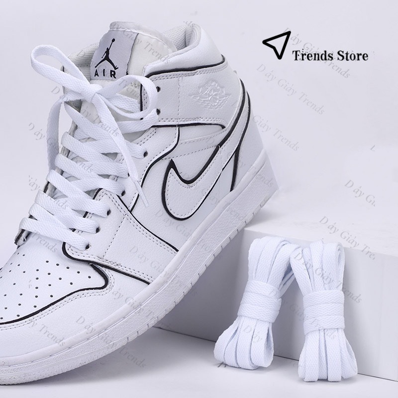 Dây giày dẹt Nike Jordan 1 (AJ1), AF1, Vans.. cao cấp.