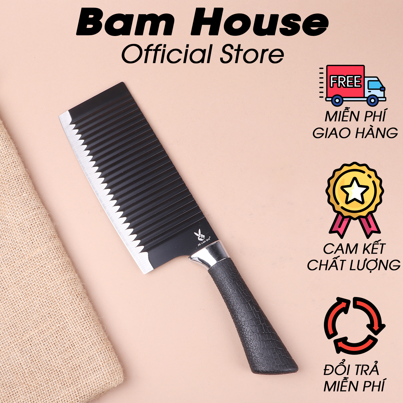 BÁO GIÁ Dao Làm Bếp Nhật Bản | Shopee Lazada Sendo Tiki mới nhất 48 Dao đại làm bếp Nhật Bản loại 1 lưỡi thép siêu bén và cán cao su BamHouse cao cấp DGSD01 – Bam House