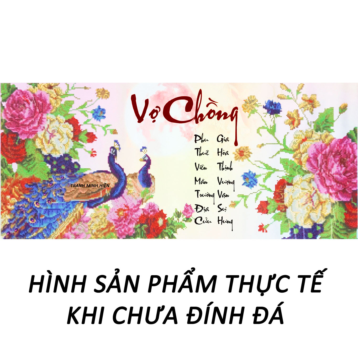 Tranh đính đá 5D - Thánh Gia 02 - Tranh mỹ thuật Minh Hiền