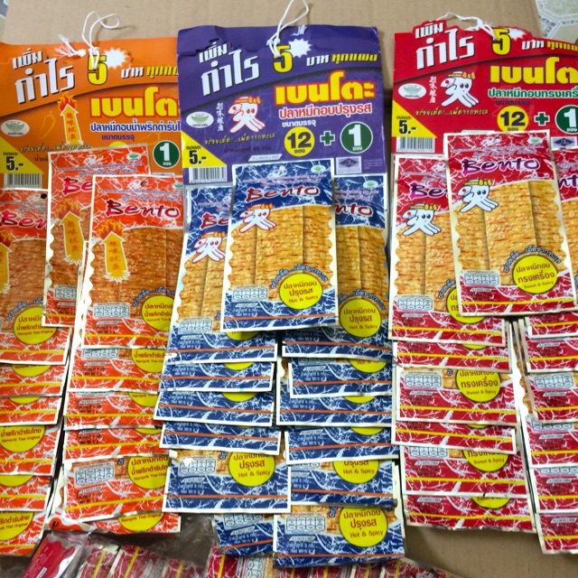 Mực bento Thái lan Lốc 13 gói(5g/ gói)