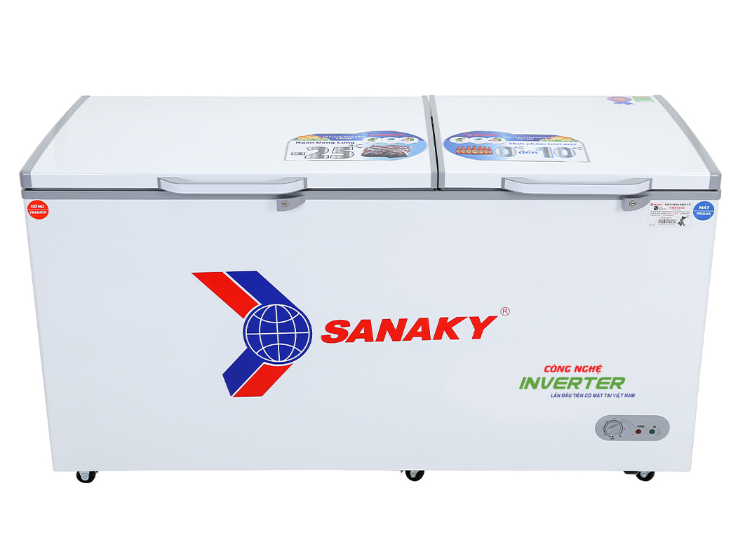 Tủ đông/mát Inverter Sanaky VH-6699W3 (2 ngăn 2 cánh, 660 lít) - Bảo hành chính hãng  - Voucher 10% lên đến 800K