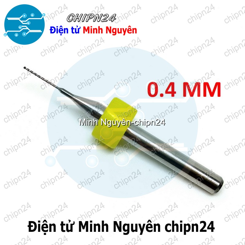 [2 cây] Mũi khoan mạch in CNC 0.4mm (Mạch điện tử, PCB) - HH000919