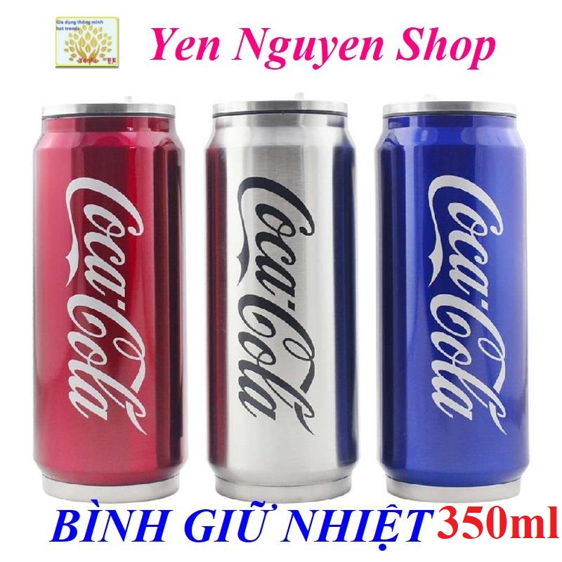 Bình nước giữ nhiệt hình lon coca 500ml - yen nguyen shop
