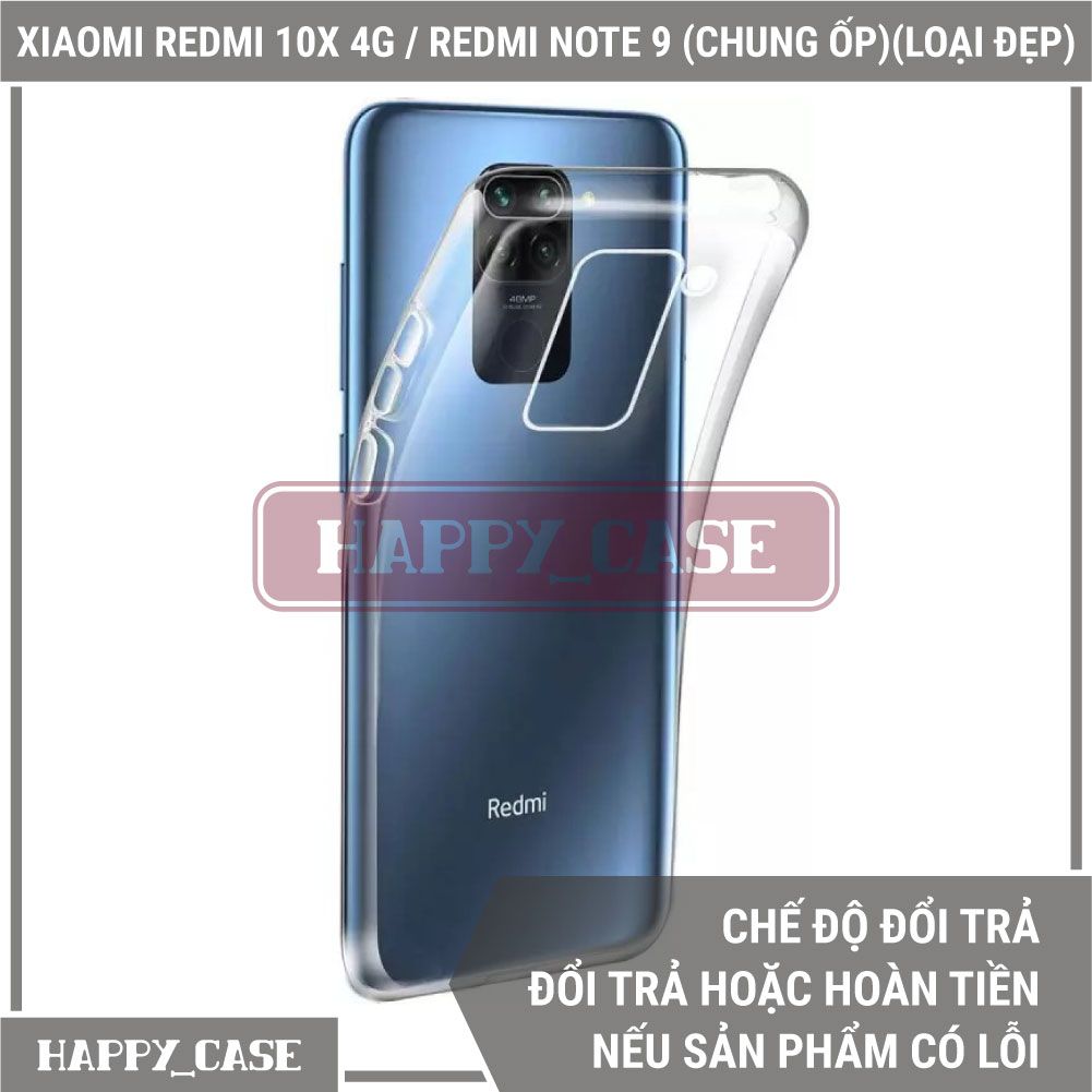 Ốp Lưng Điện Thoại XIAOMI REDMI 10X 4G / REDMI NOTE 9 (CHUNG ỐP LƯNG)(LOẠI ĐẸP) Thin Transparent Silicon