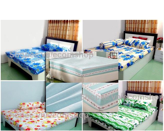 Ga bọc nệm thun lạnh 1.2*2m mềm mịn (giao màu ngẫu nhiên)