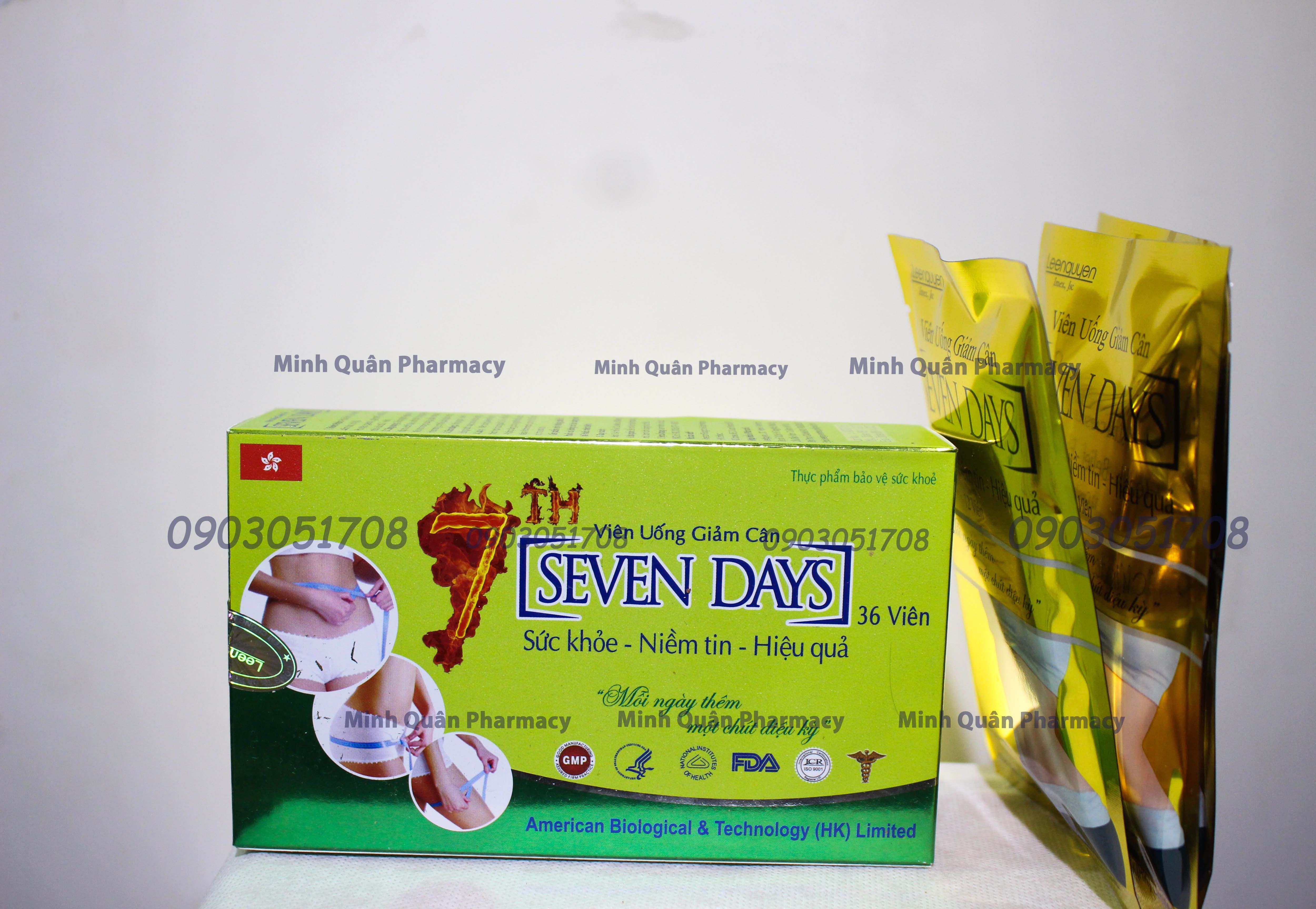 [HCM]VIÊN UỐNG GIẢM CÂN SEVENDAY 36 VIÊN