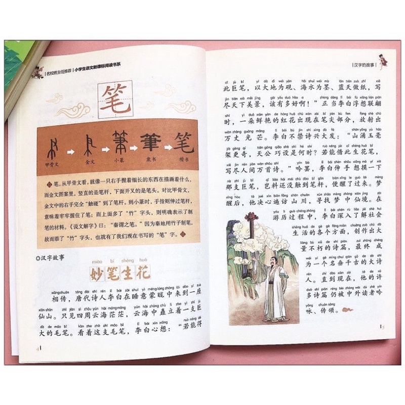 Câu chuyện chữ Hán có pinyin