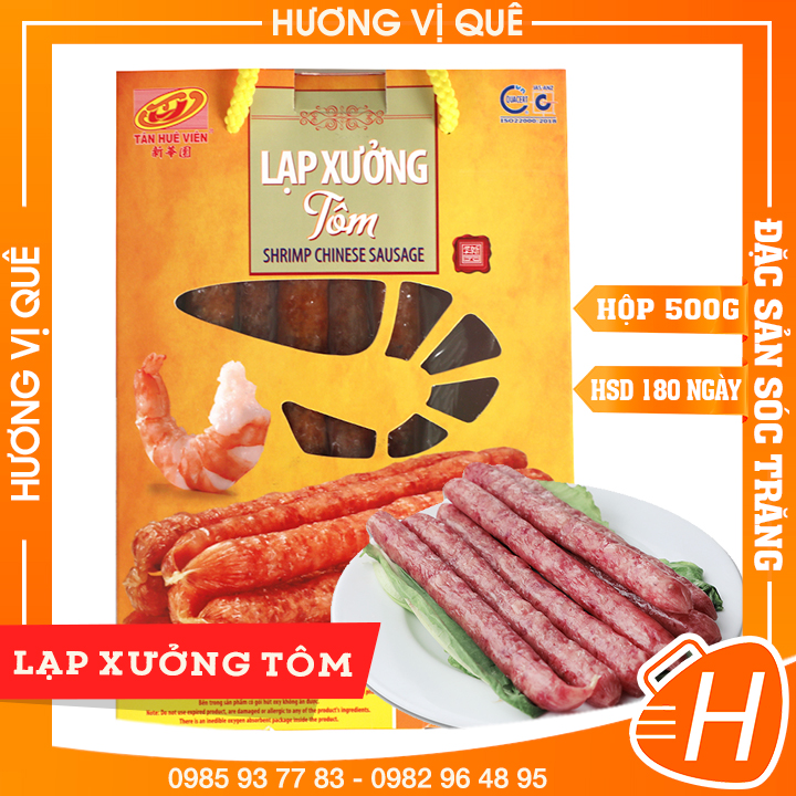 Lạp xưởng tôm tân huê viên - hộp 500g