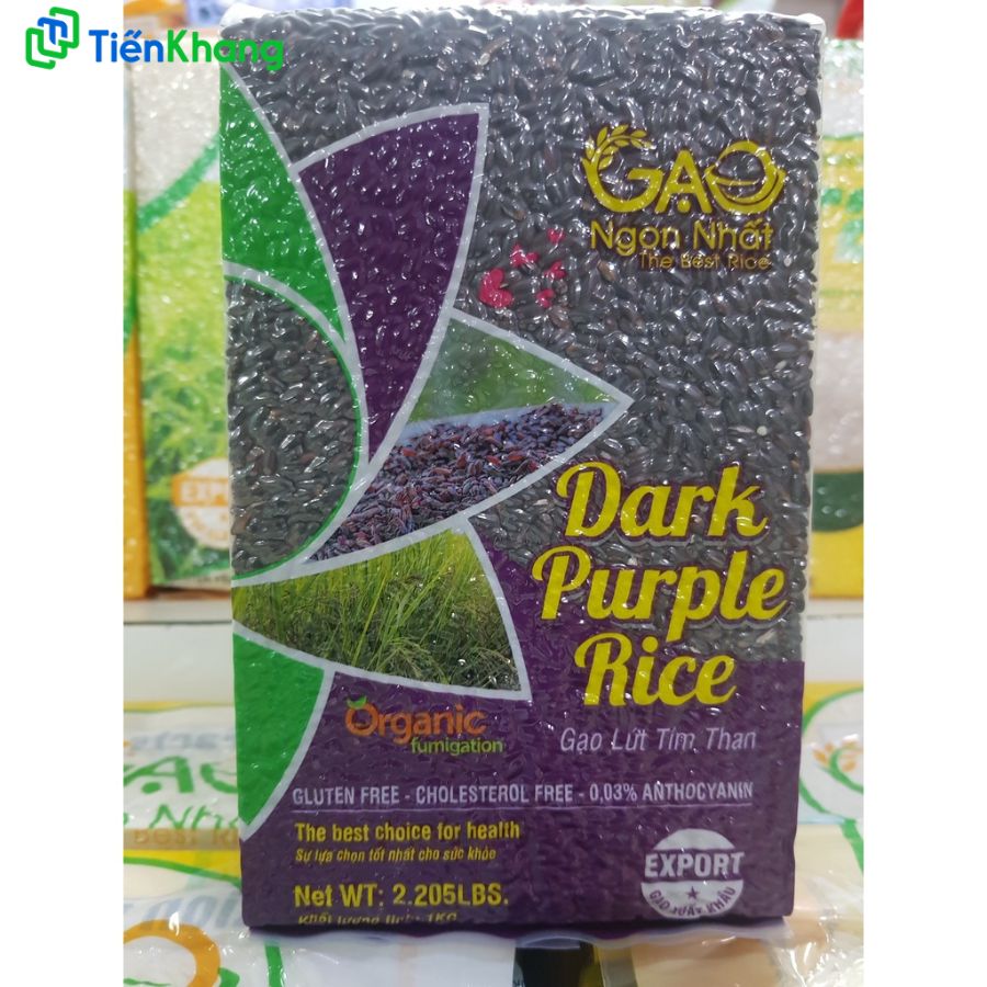 Gạo lứt tím than export - Túi (1kg)