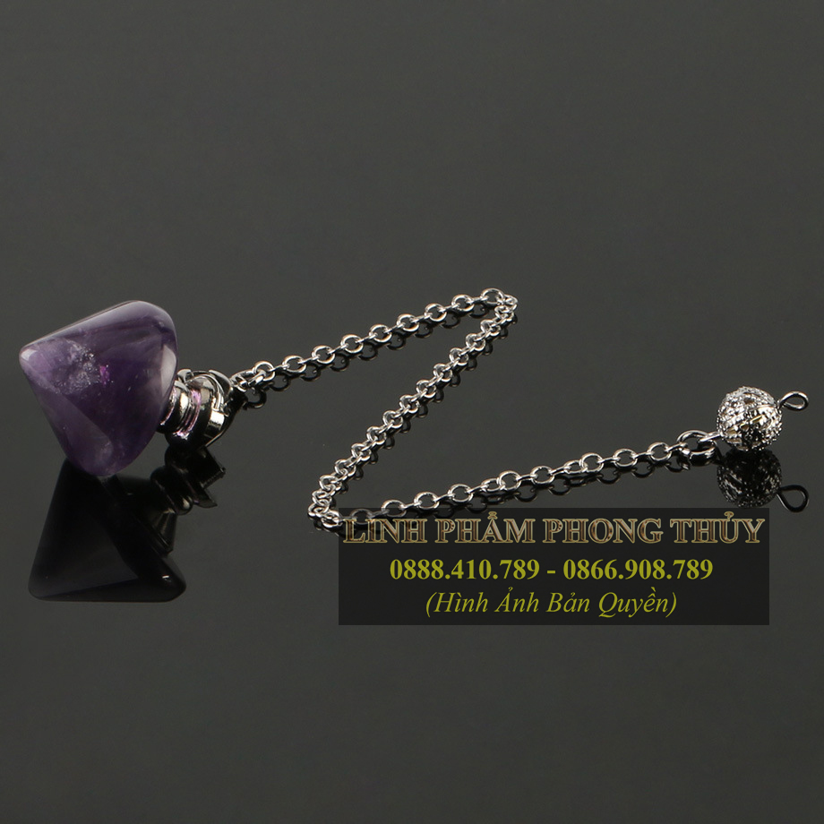 Con Lắc Cảm Xạ Thạch Anh Tím Tự Nhiên