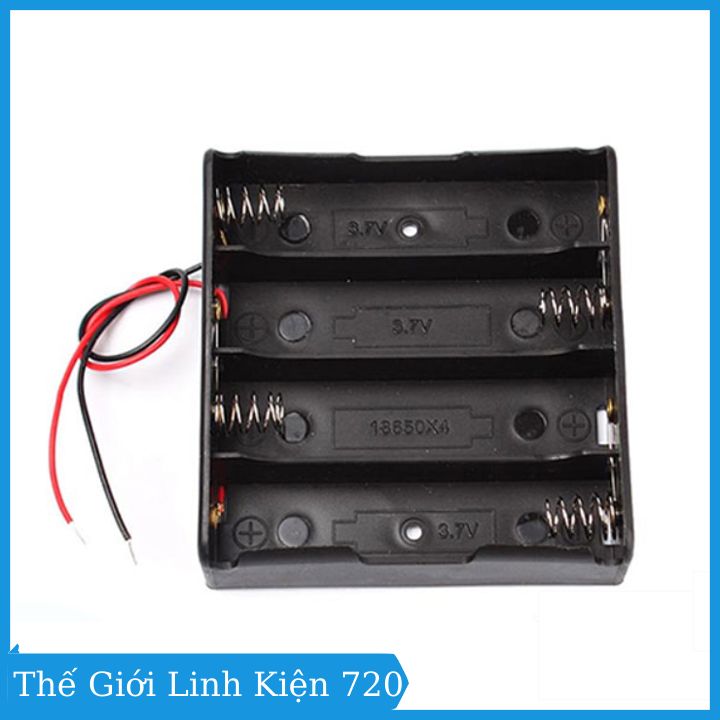 Đế pin 18650 đấu nối tiếp 1/2/3/4 pin