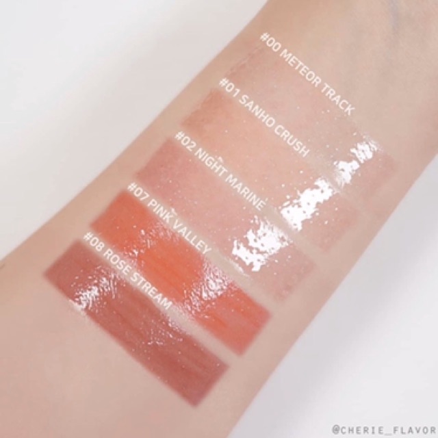 Son Tint Bóng Nhũ Romand Glasting Water Gloss 2020